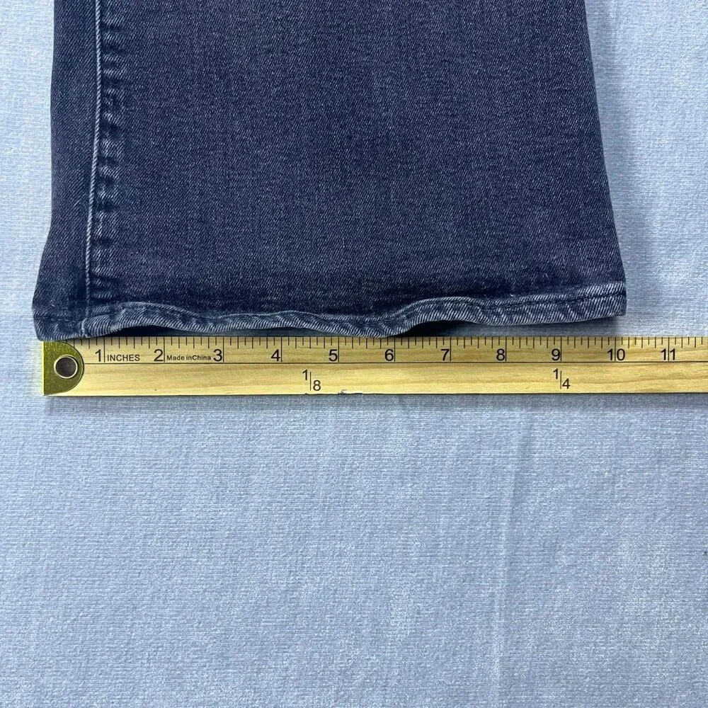 GAP Jeans Women 31 Flare High Rise Faded Black Stretch Denim Long Western Y2K - Picture 8 of 8